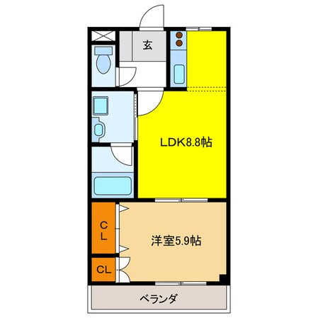 レシェンテの物件間取画像